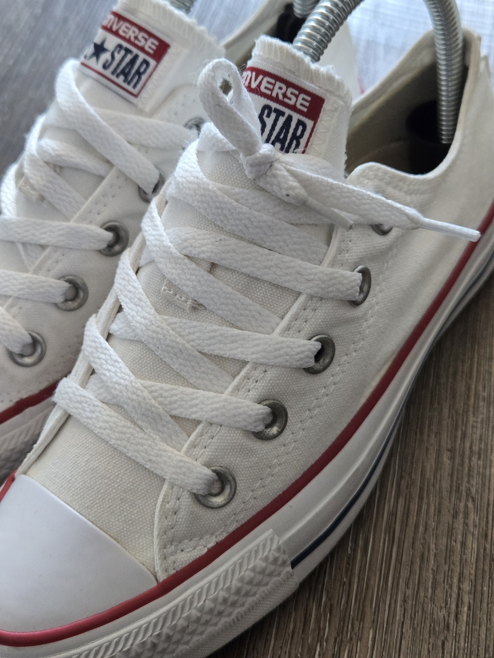 Converse Chuck Taylor All Star Low Top Sneakers - White/Red